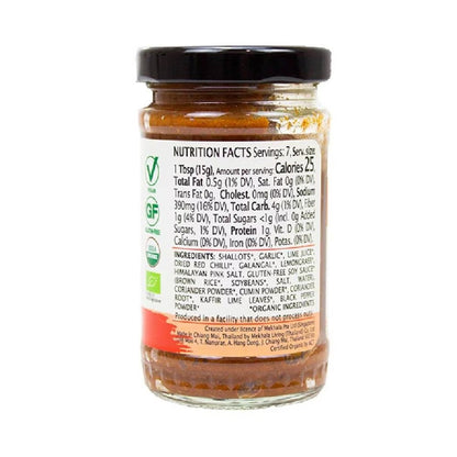 FOOD CULTURE MEKHALA Organic Red Curry Paste Vegan Gluten Free Oil Free 100g