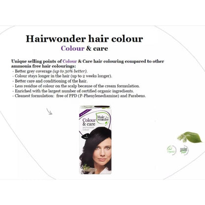 HAIR WONDER Colour & Care Organic #1 Black