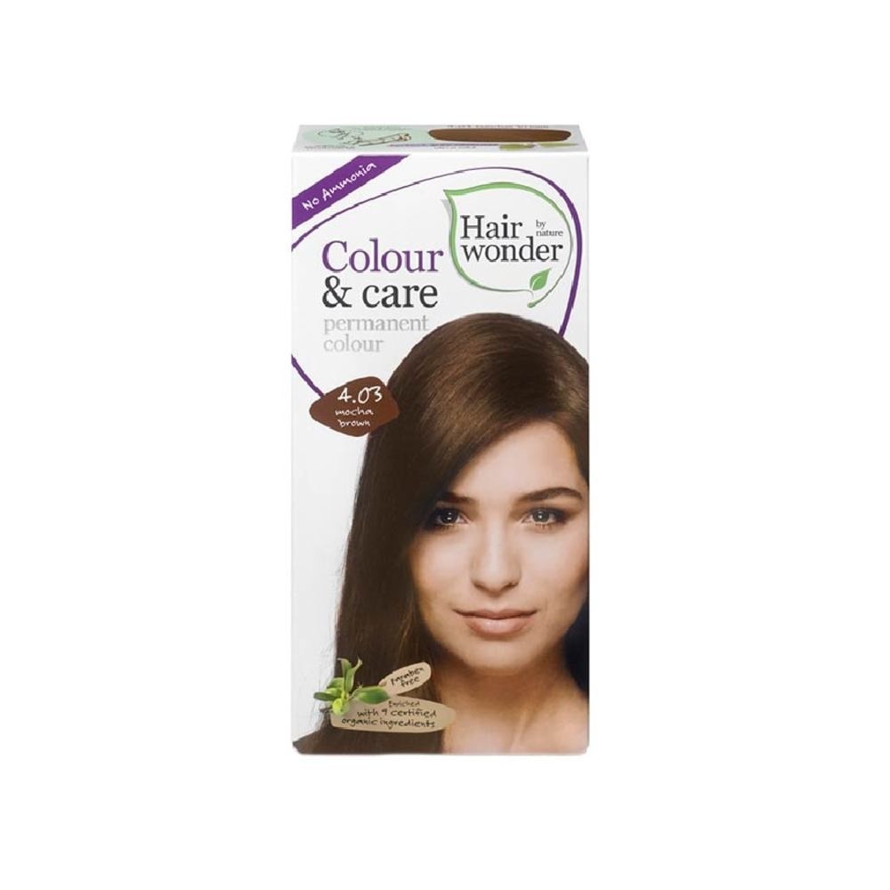 HAIR WONDER Colour & Care Organic #4.03 Mocha Brown