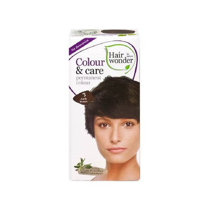 HAIR WONDER Colour & Care Organic #3 Dark Brown