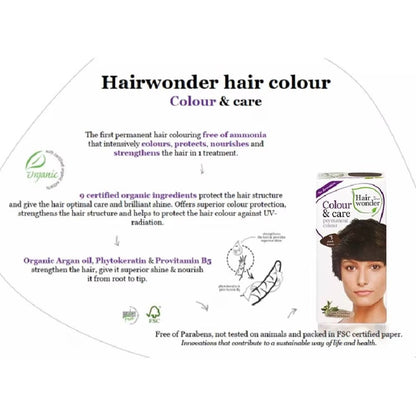 HAIR WONDER Colour & Care Organic #3 Dark Brown