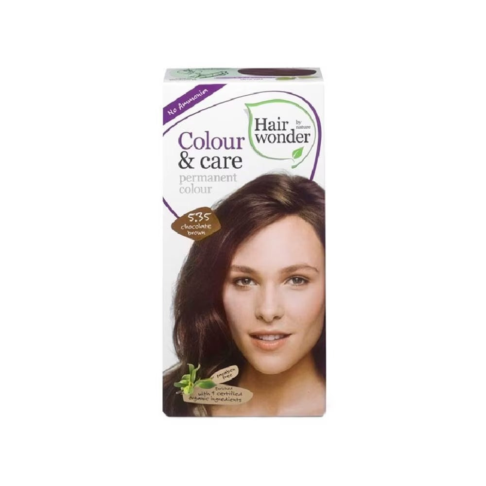HAIR WONDER Colour & Care Organic #5.35 Chocolate Brown