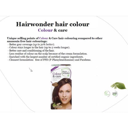 HAIR WONDER Colour & Care Organic #5.35 Chocolate Brown