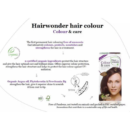 HAIR WONDER Colour & Care Organic #5.35 Chocolate Brown