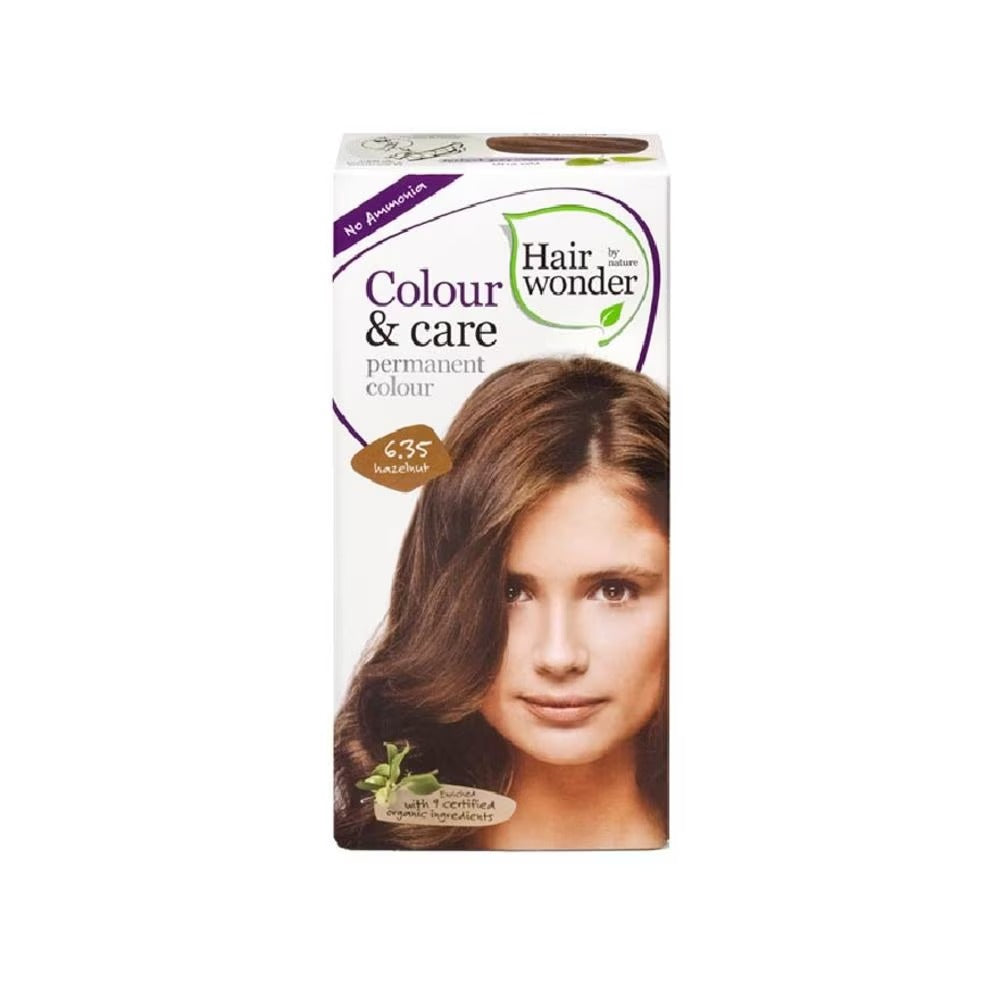 HAIR WONDER Colour & Care Organic #6.35 Hazelnut