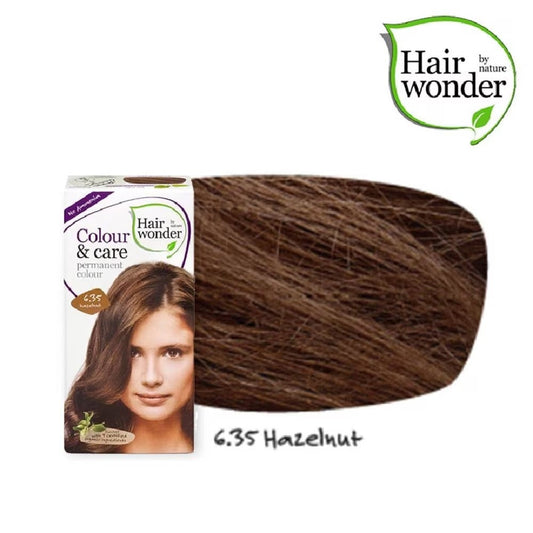 HAIR WONDER Colour & Care Organic #6.35 Hazelnut