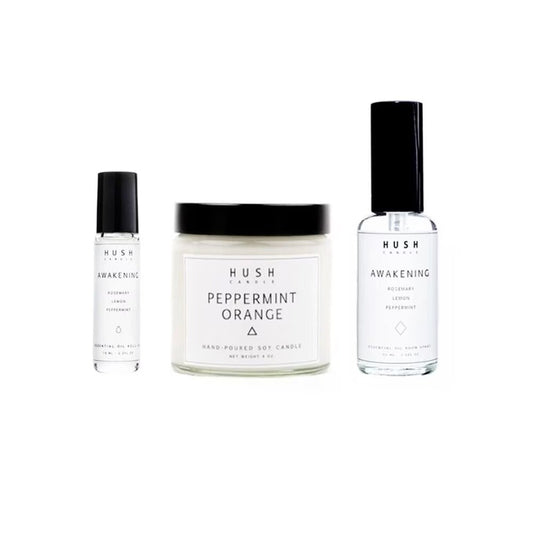 HUSH CANDLE Awakening Packset consists Peppermint