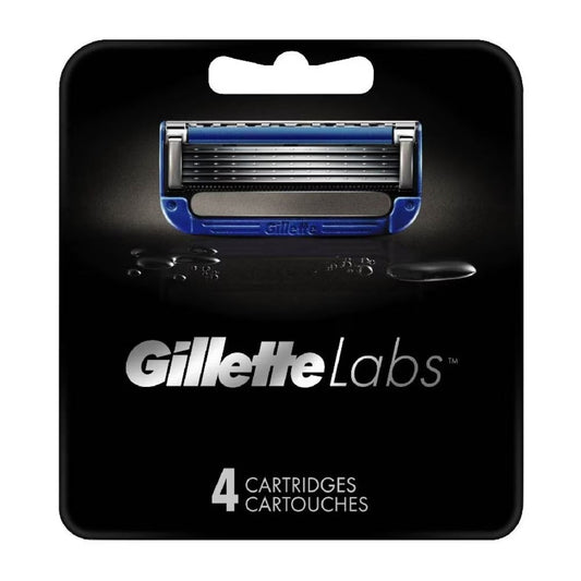GILLETTE Labs Waterproof Heated Razor Blade Cartridge Refill 4s (Expiry: Nov`2025)