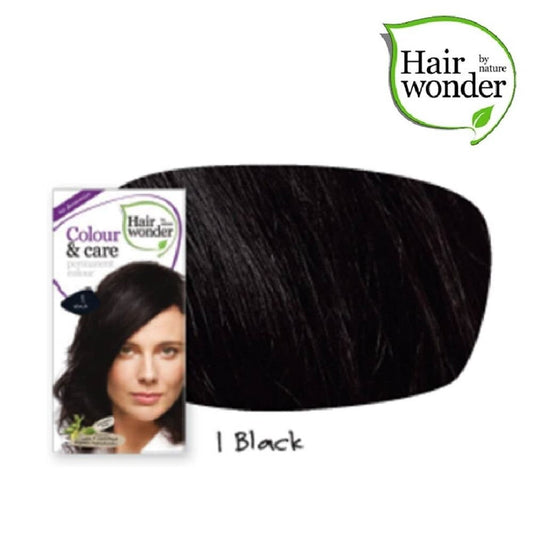 HAIR WONDER Colour & Care Organic #1 Black