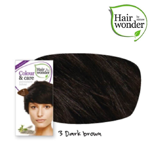 HAIR WONDER Colour & Care Organic #3 Dark Brown
