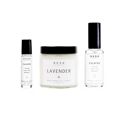 HUSH CANDLE Calming Packset consists Lavender