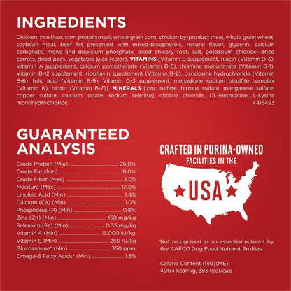Purina One Dry Dog Food for Adult Dogs High Protein,