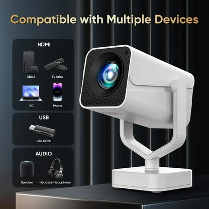 GCZ Mini Projector with WiFi and Bluetooth