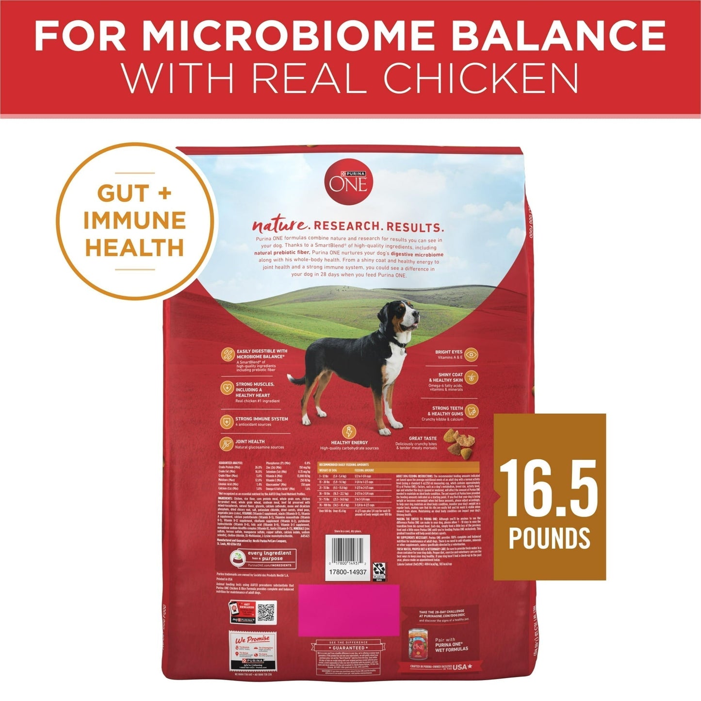 Purina One Dry Dog Food for Adult Dogs High Protein,