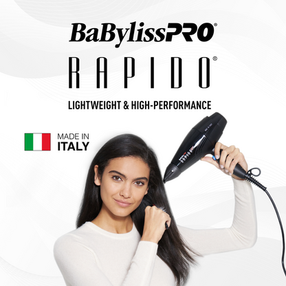 Rapido Black Dryer – Italian-Made Power