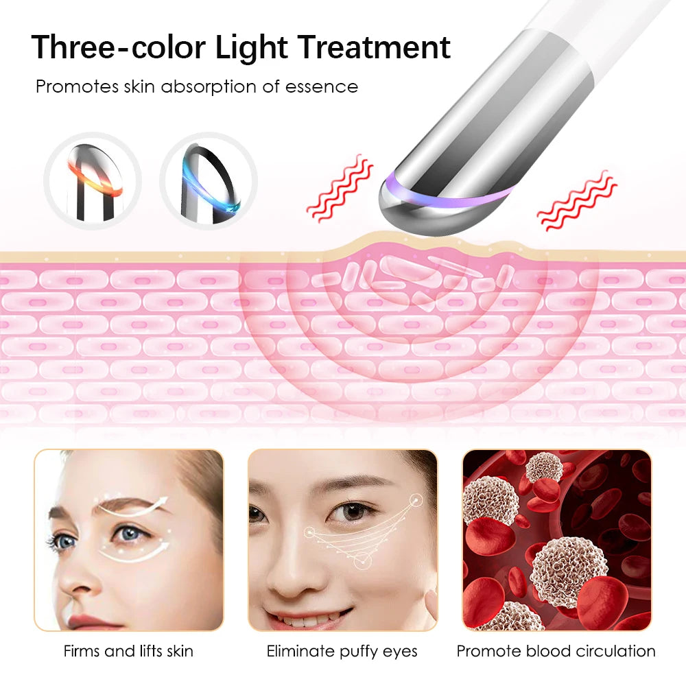 Microcurrent Eye Massager with Hot Compress