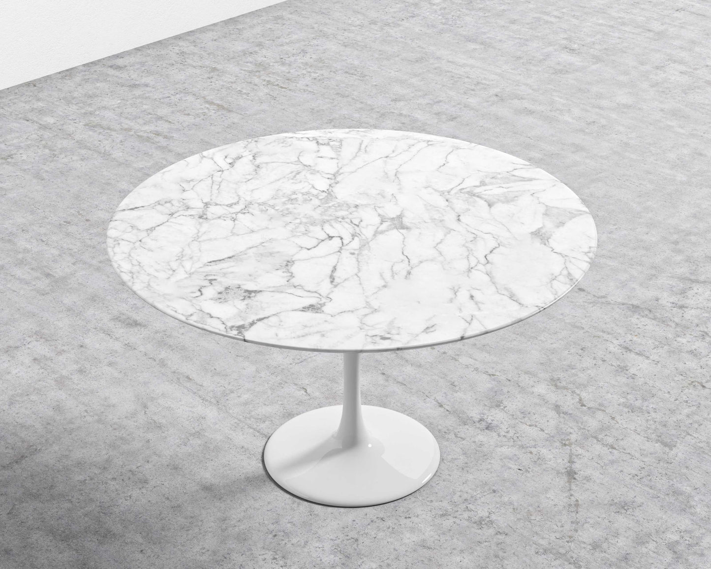 Tulip Table Round - Carrara
